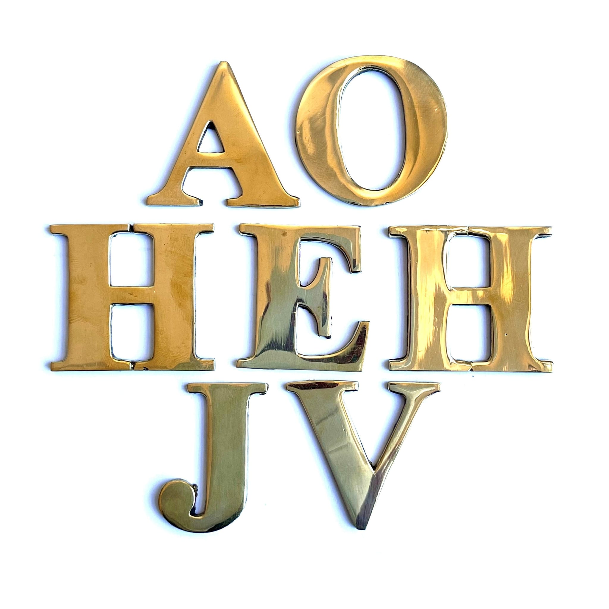 Royal Arch Set Brass Letters
