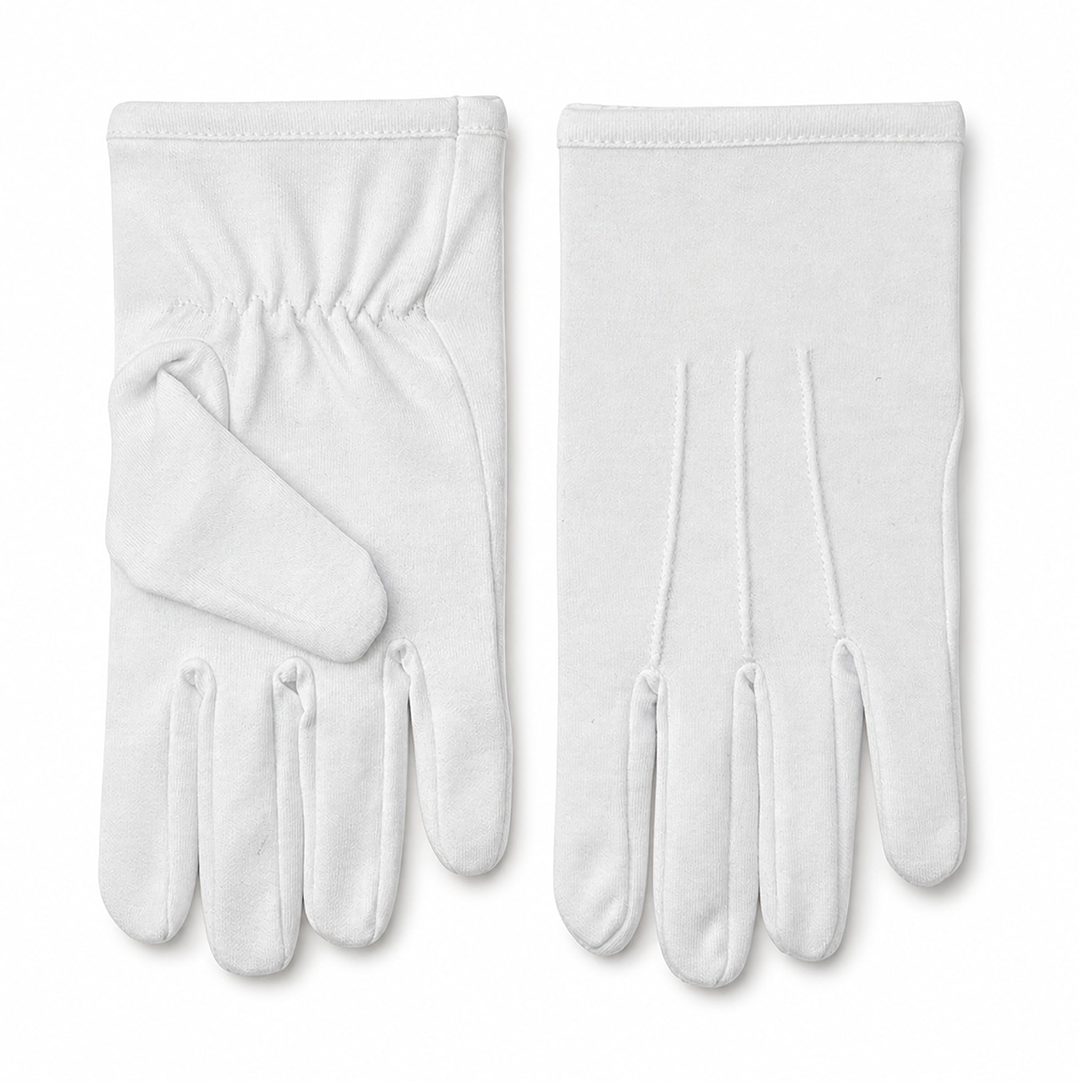 Freemasons' Mens White Gloves